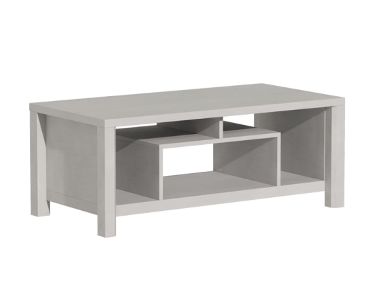 Τραπέζι σαλονιού Tracy pakoworld λευκό-γκρι 120x60x48.5εκ
