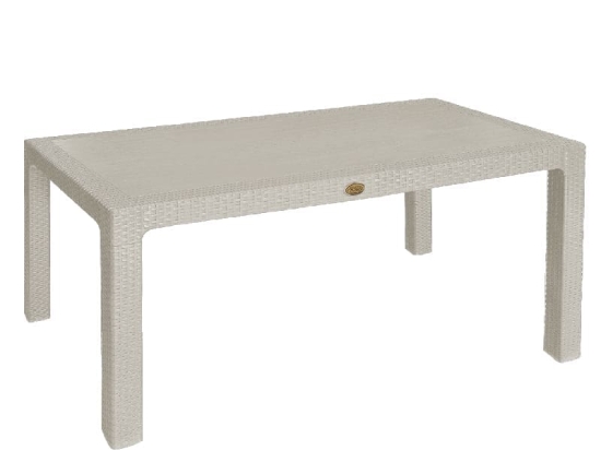 Bonsai Home Τραπέζι Rattan PP 75x120x75 Μπεζ
