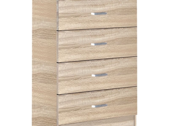 Συρταριέρα Killian pakoworld  με 4 συρτάρια sonoma 80x40x80εκ