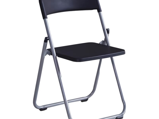 Καρέκλα πτυσσόμενη Daxton pakoworld PP μαύρο-ασημί 49x46.5x73.5εκ