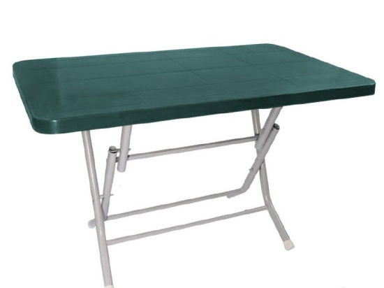Bonsai Home Τραπέζι Σπαστό PP 80x80x72 Πράσινο