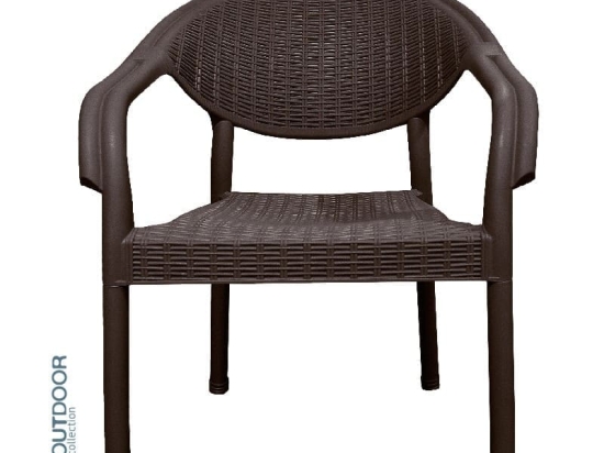 Bonsai Home Πολυθρόνα Premium Plus PP 58x56x84εκ Καφέ