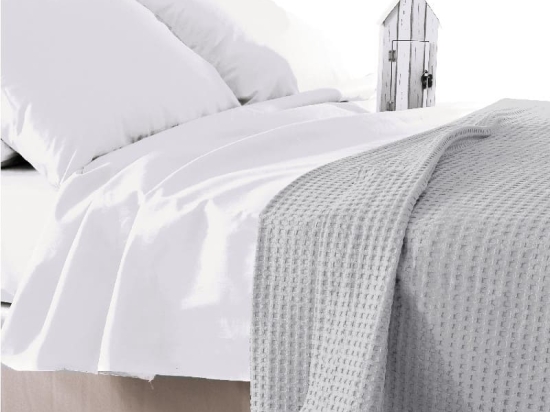 Ariete Casa Κουβέρτα Πικέ King Size 240x250  - Γκρι