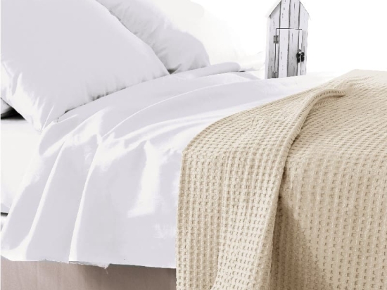Ariete Casa Κουβέρτα Πικέ King Size 240x260 - Εκρού