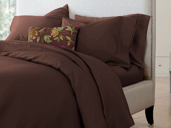 Ariete Casa Σετ Σεντόνια Βαμβακερά Περκάλι 250 TC King Size 240×260 - Homeport Καφέ