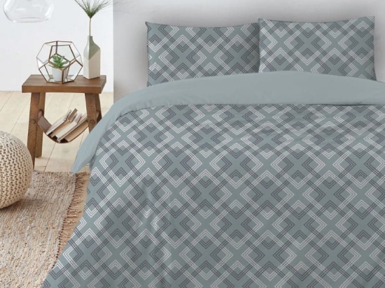 Isadore Lorreine Σετ Σεντόνια King Size Φανελένια 240x270 – Geometrica Γκρι