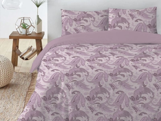Isadore Lorreine Σετ Σεντόνια King Size Φανελένια 240x270 – Paysley Λιλά