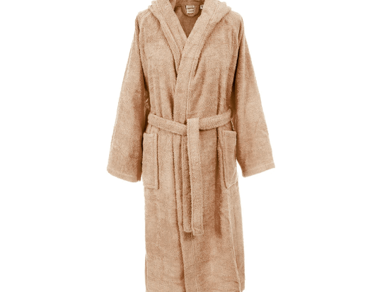 Ariete Casa Μπουρνούζι Βαμβακερό 500gsm με Κουκούλα - Cozy Μπεζ L/XL