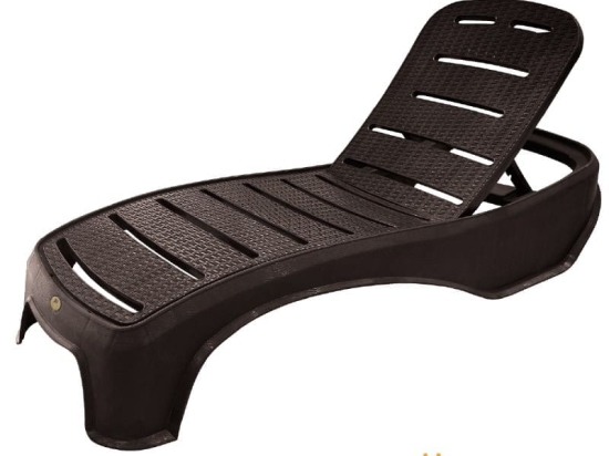 Bonsai Home Ξαπλώστρα PP Θαλάσσης Στοιβαζόμενη 200x65x35 Καφέ
