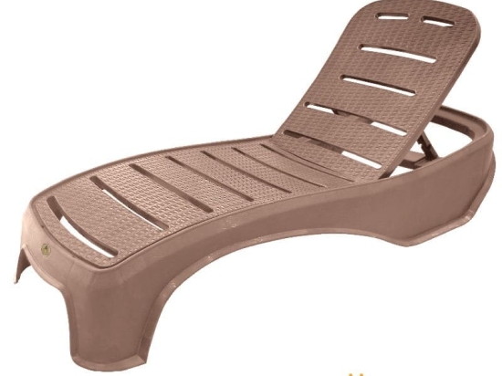 Bonsai Home Ξαπλώστρα PP Θαλάσσης Στοιβαζόμενη 200x65x35 Μπεζ