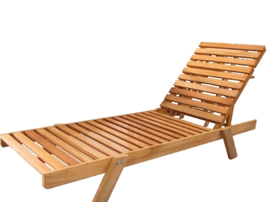 Bonsai Home Ξαπλώστρα Μασίφ Ξύλο Οξιά 202x61x24εκ Φυσικό
