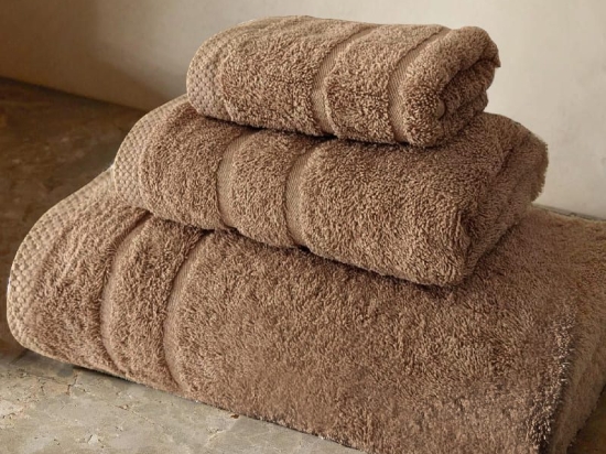 Bonsai Home Σετ Πετσέτες Πενιέ 3τμχ 600gsm Royal Cosy Μπεζ