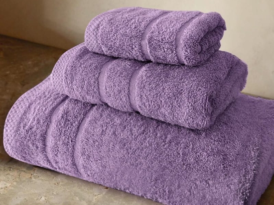 Bonsai Home Σετ Πετσέτες Πενιέ 3τμχ 600gsm Royal Cosy Λιλά