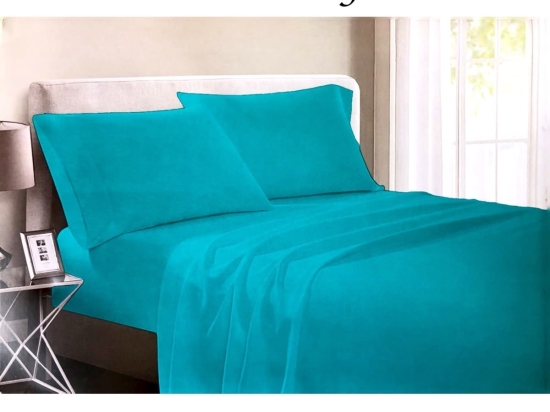 Ariete Casa Σετ Σεντόνια Βαμβακοσατέν 250 TC Υπέρδιπλα 220x240 Oxford Satin Πετρόλ