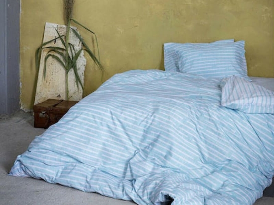 Nima Home Σετ Σεντόνια Μονά με Λάστιχο 100x200x32 - Evenness Μπλε