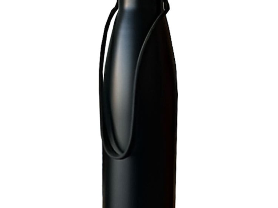 DreamHouse Θερμός Μπουκάλι 500ml Ανοξείδωτο Ατσάλι με Χερούλι Μαύρο