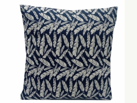 Vekrakis Μαξιλάρι Φιγούρας με Γέμιση 45×45εκ Polycotton Feather Μπλε