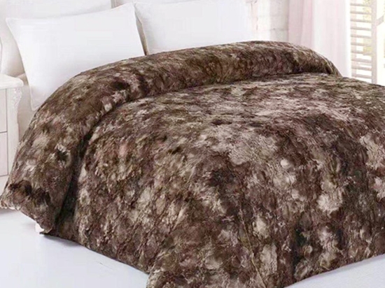 Borea Γούνινο Κουβερτοπάπλωμα Υπέρδιπλο 220x240 - Fake Fur Καφέ