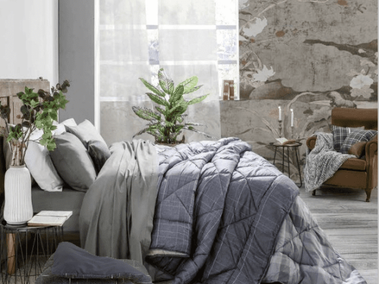 Amo la Casa Πάπλωμα Super Soft King Size 250x260 - Gordon Γκρι Σκούρο