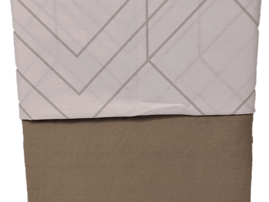 Ariete Casa Σετ Σεντόνια Μονά Percale 160×260 - Principe Line Λευκό/Γκρι