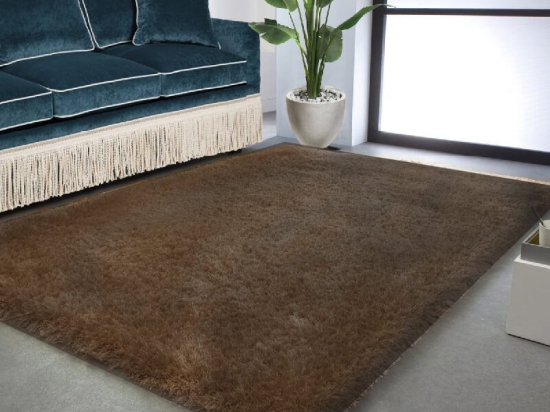 Bonsai Home Χαλί Shaggy 3D Modern Design 160x200 - Κάφε Σκούρο