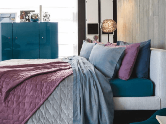 Amo la Casa Κουβέρτα Velour Υπέρδιπλη 200Χ250 - Cloe Μωβ