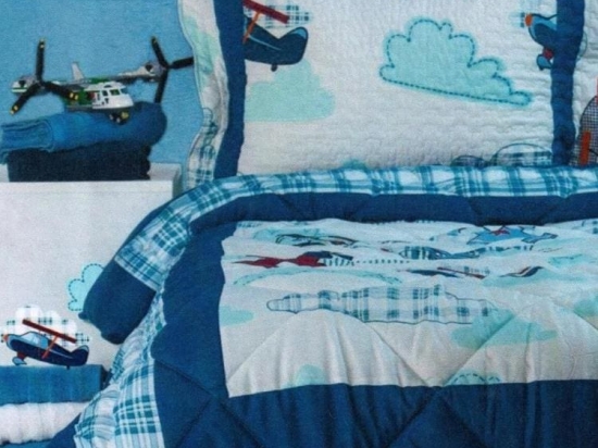Κουβερλί Μονό 160x220 Σχ.Fun Microfiber/Polyester Μπλε
