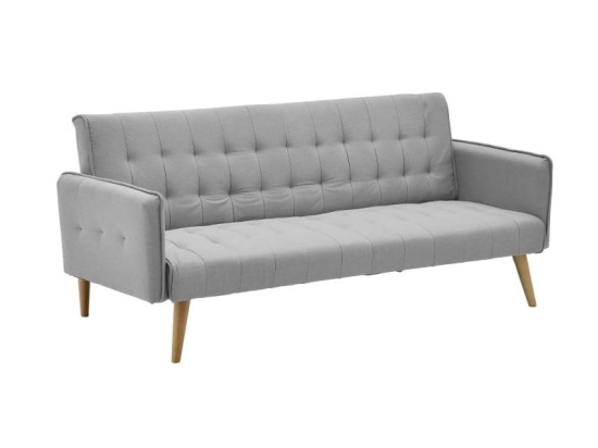 Καναπές-κρεβάτι Onero Inart γκρι ύφασμα 187x85x80εκ