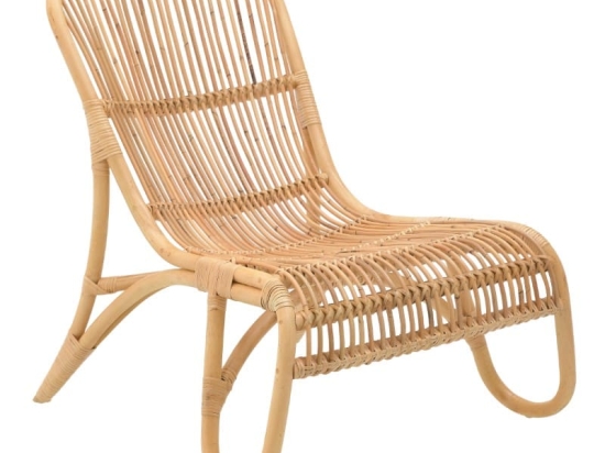 Σεζλονγκ Restiny Inart φυσικό rattan 65x85x84εκ