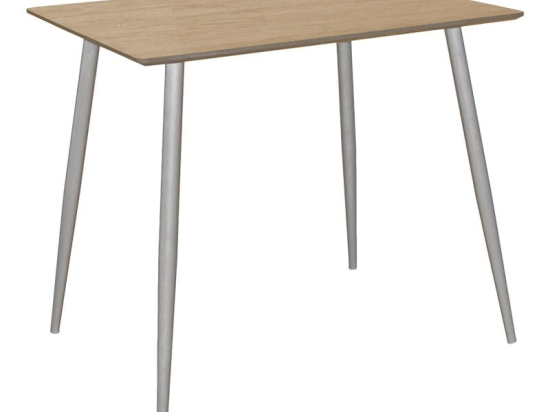 Τραπέζι Cuba pakoworld MDF sonoma-λευκό 70x70x75εκ
