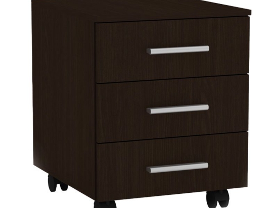 Συρταριέρα τροχήλατη Luke pakoworld wenge 40x48.5x53.5εκ