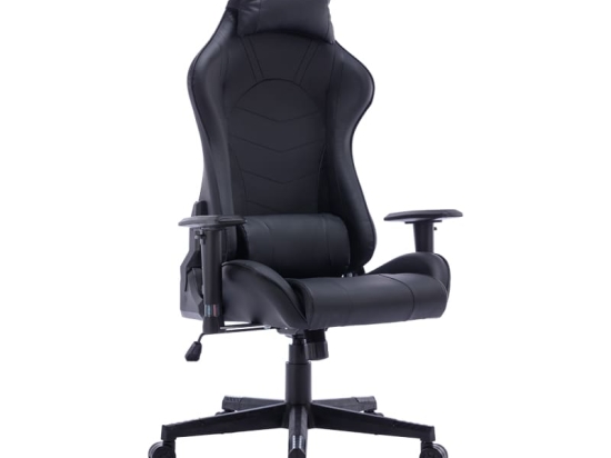 Καρέκλα γραφείου gaming Mazol pakoworld pu μαύρο 66x56x135εκ