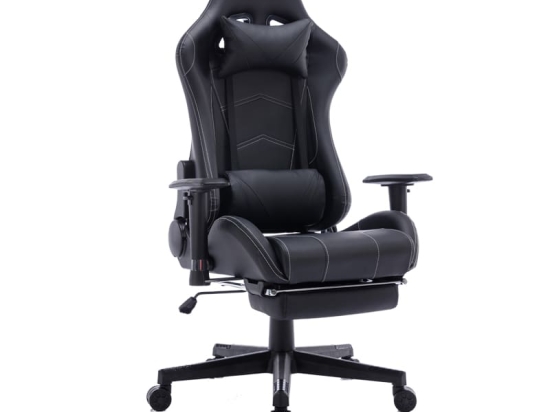 Καρέκλα γραφείου gaming Zeldo pakoworld pu μαύρο 66x56x135εκ