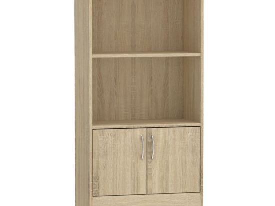 Βιβλιοθήκη Negan pakoworld sonoma μελαμίνης 60x30x120εκ