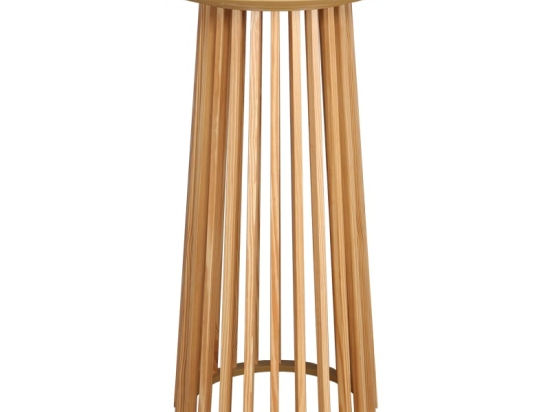 Τραπέζι μπαρ Domonic pakoworld mdf φυσικό Φ60x105εκ