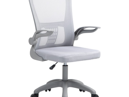 Καρέκλα γραφείου εργασίας Annalise pakoworld mesh γκρι 57x53x100εκ
