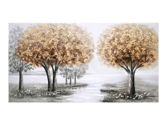 Πίνακας σε καμβά Forest I Inart 120x3x60εκ