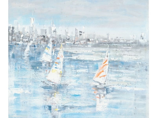 Πίνακας σε καμβά Watery Inart 100x3x100εκ