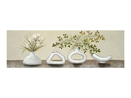 Πίνακας σε καμβά 3D Vase II Inart 150x3x50εκ