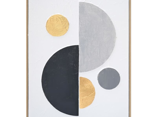 Πίνακας σε καμβά Geometric I Inart 52x4.5x72εκ