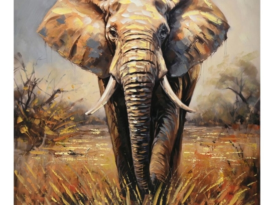Πίνακας σε καμβά Elepho Inart 100x3x100εκ