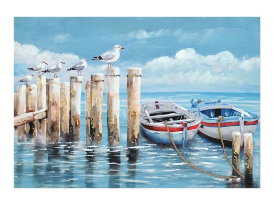 Πίνακας σε καμβά Port Inart 100x3x70εκ