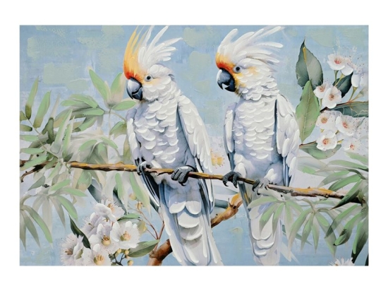 Πίνακας σε καμβά Parote Ι Inart 100x3x70εκ