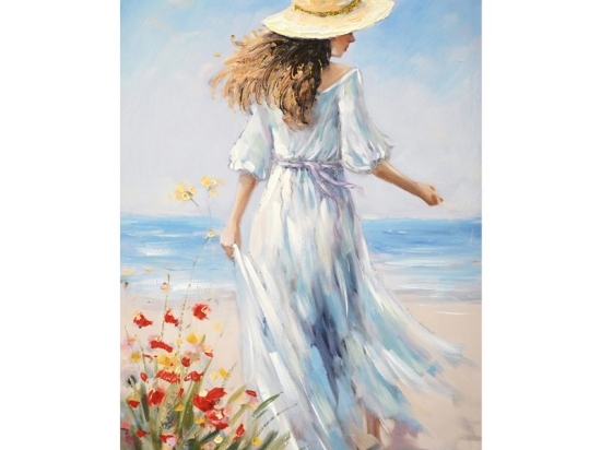 Πίνακας σε καμβά Avra Ι Inart 60x3x90εκ