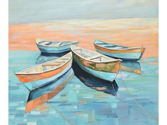 Πίνακας σε καμβά Boatty Inart 100x3x100εκ