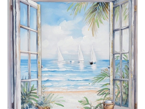 Πίνακας σε καμβά Deive Ι  Inart 80x3x80εκ