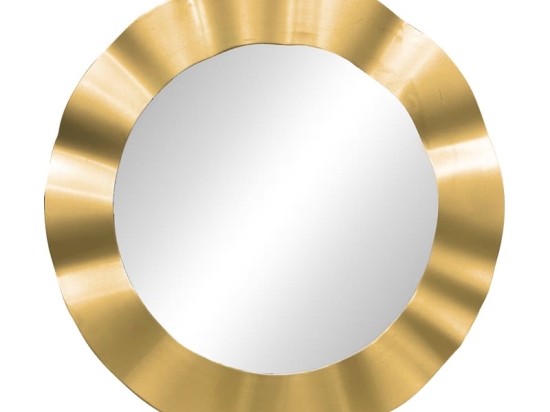 Καθρέπτης Perfor Inart χρυσό pp Φ55x2.5εκ