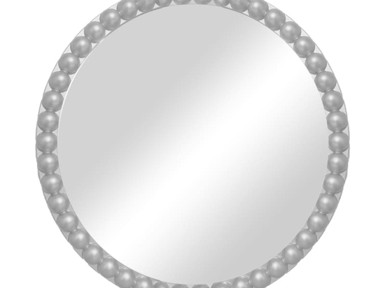 Καθρέπτης Mebel Inart ασημί pp Φ60x3.5εκ