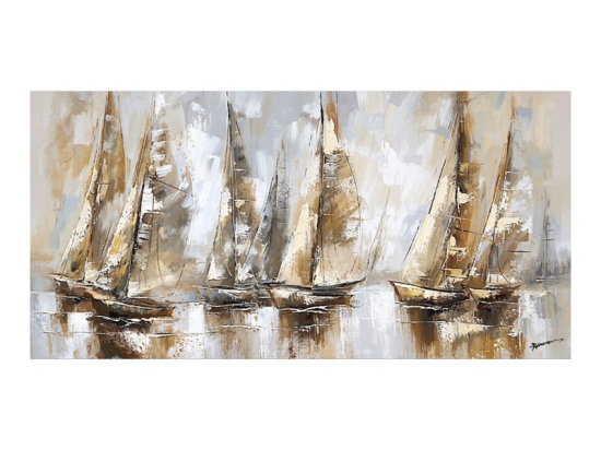 Πίνακας σε καμβά Yelkan Ι Inart με πλαίσιο 120x3.5x60εκ