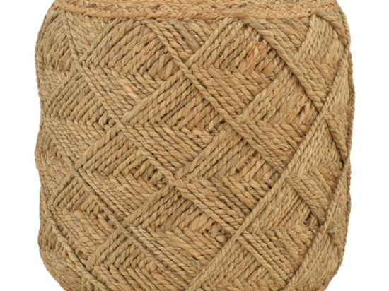 Σκαμπό Vladir Inart φυσικό 100% γιούτα 40x40x40εκ